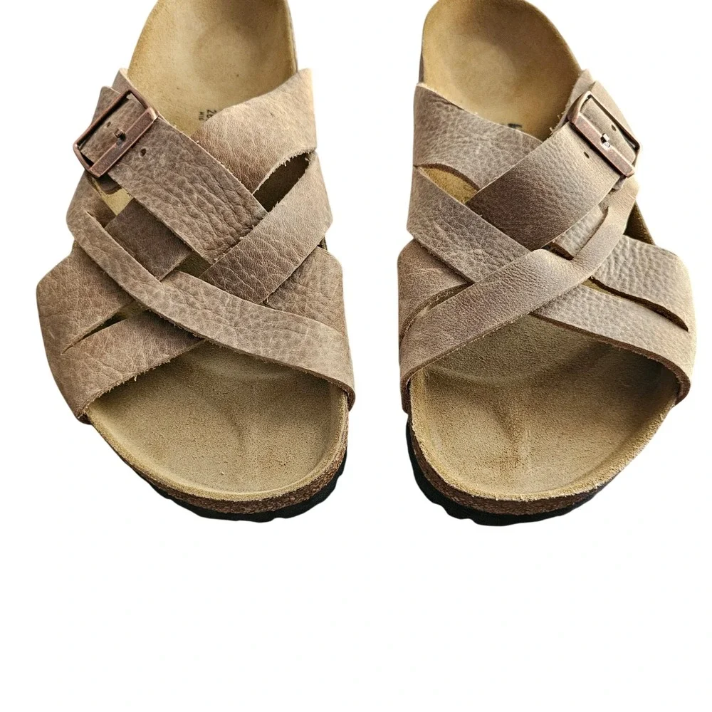 Birkenstock Lugano Sandals Camberra Old Tobacco Size EU 43 US 10  Regular Width